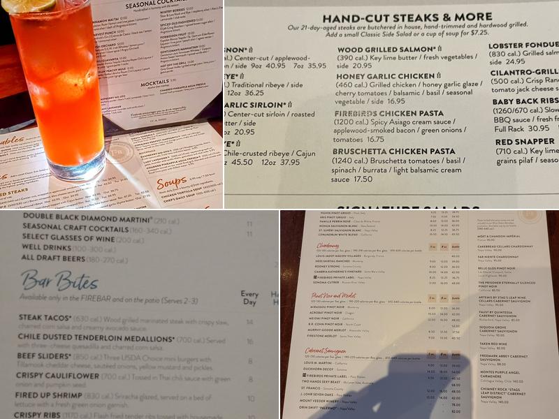 Firebirds Wood Fired Grill Menu