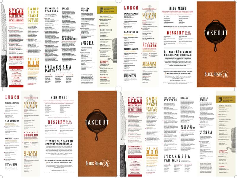 Black Angus Steakhouse Menu