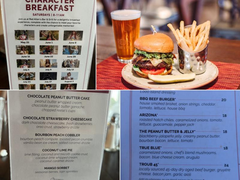 Red Allen's Bar and Grill Menu