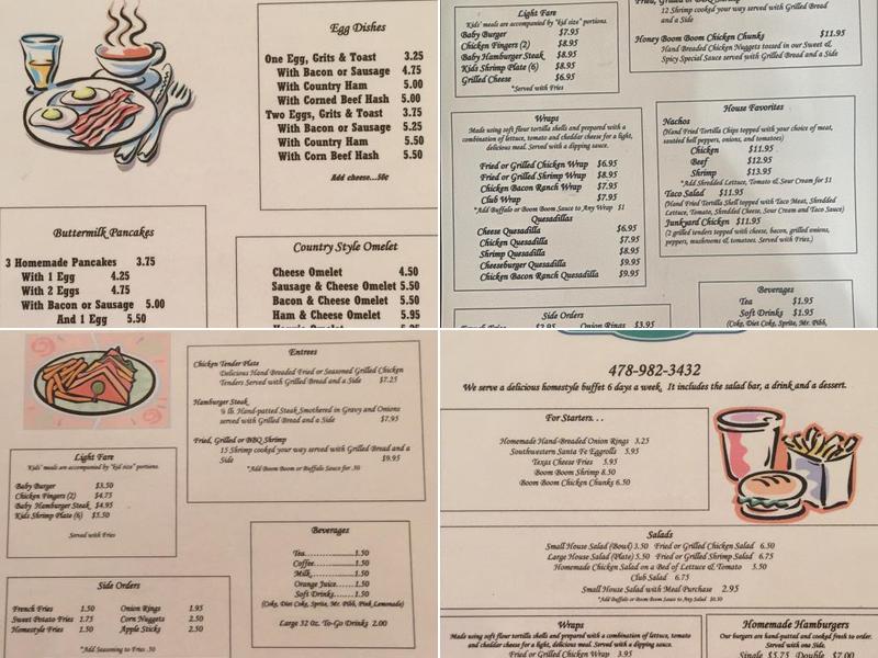 The Cafe On Cotton Menu