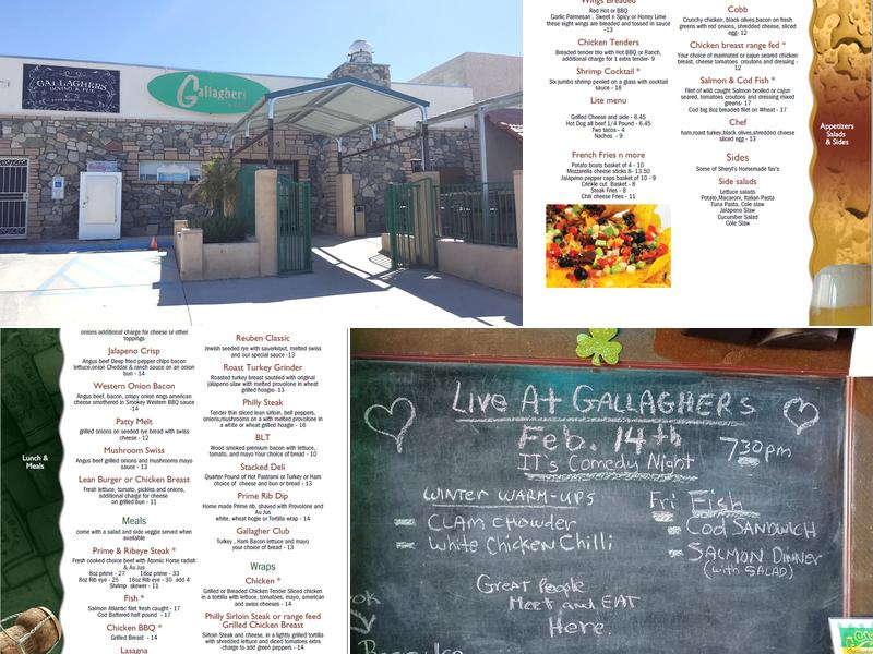 Gallagher's Dining & Pub Menu