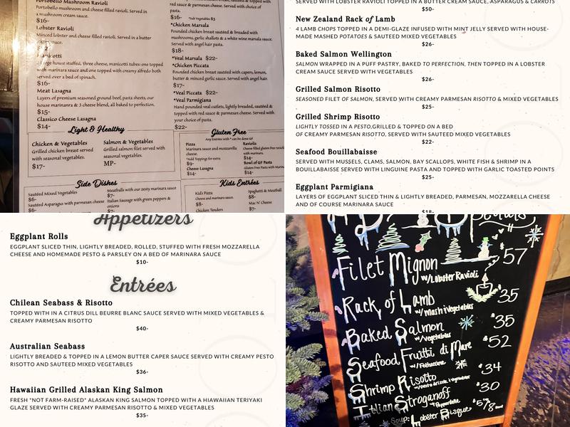 La Vita Dolce Italian Bistro and Lounge Menu