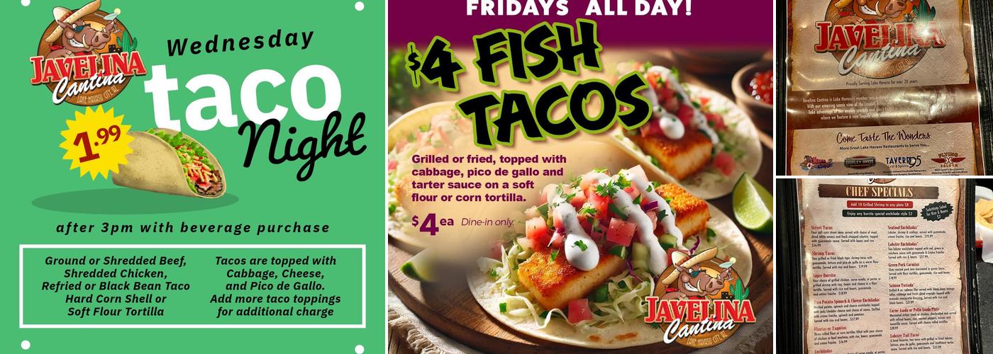 Javelina Cantina Menu