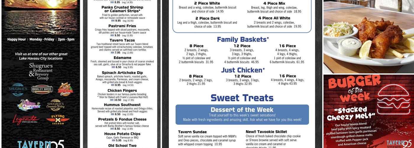 Tavern 95 Menu
