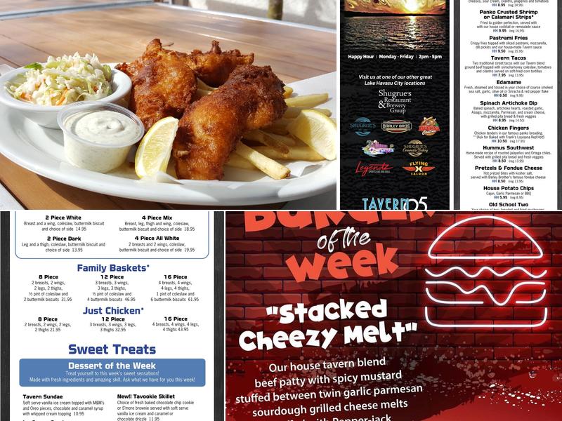 Tavern 95 Menu
