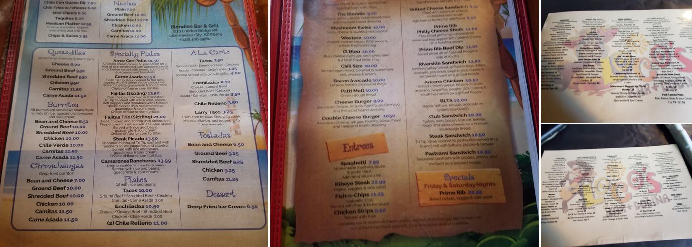 Locos Bar and Cocina Menu