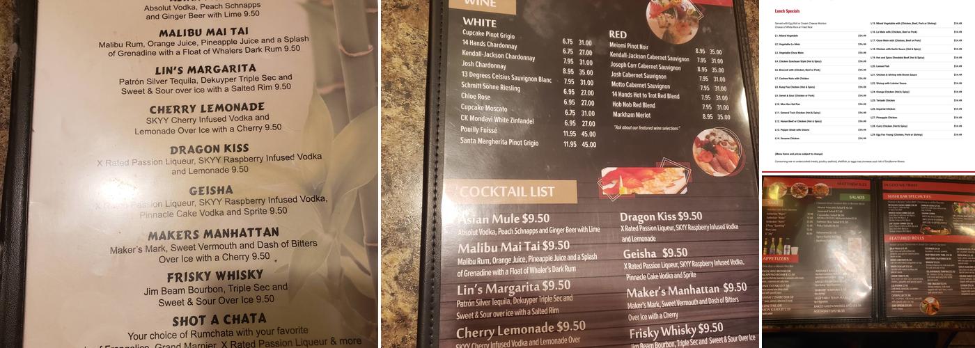 Lin's Little China Menu