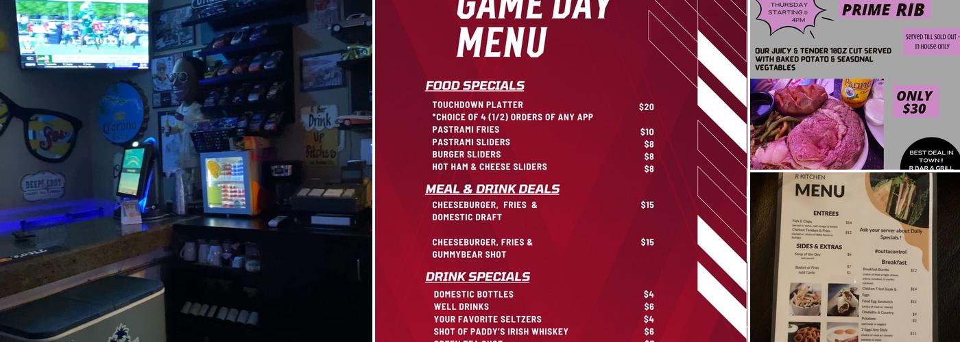R Bar and Grill Menu