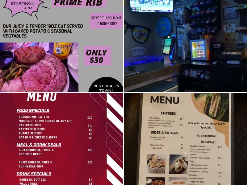 R Bar and Grill Menu