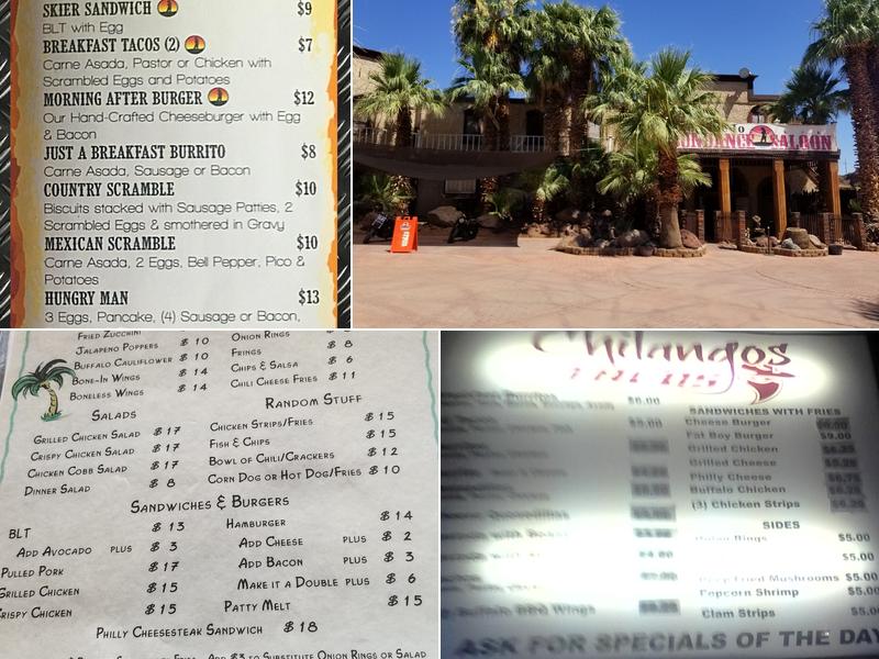 Sundance Saloon Menu