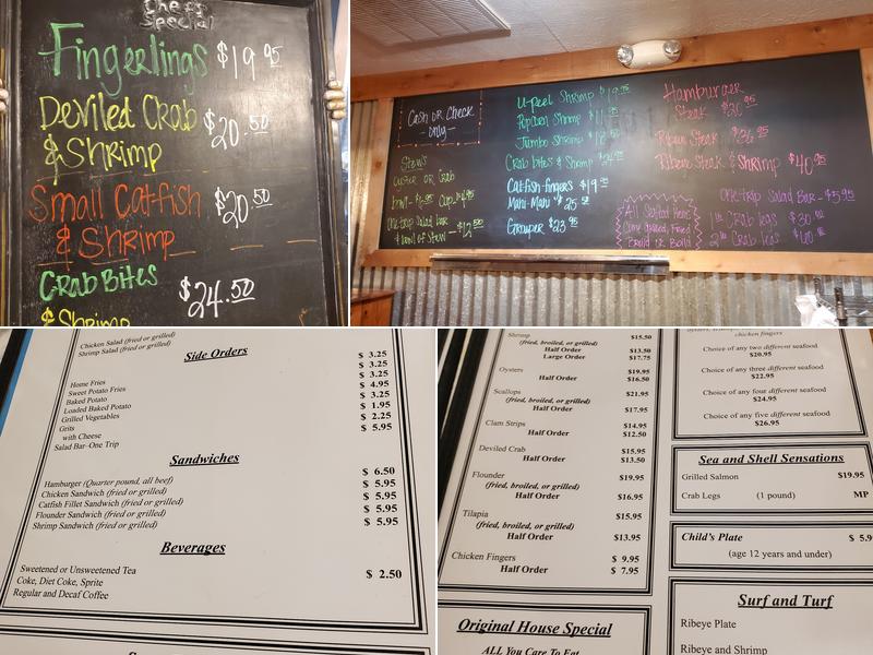 Canoochee Catfish Menu