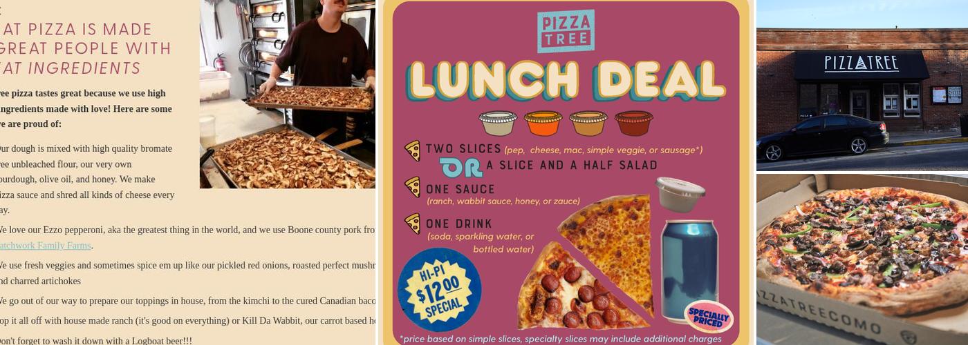 Pizza Tree Menu