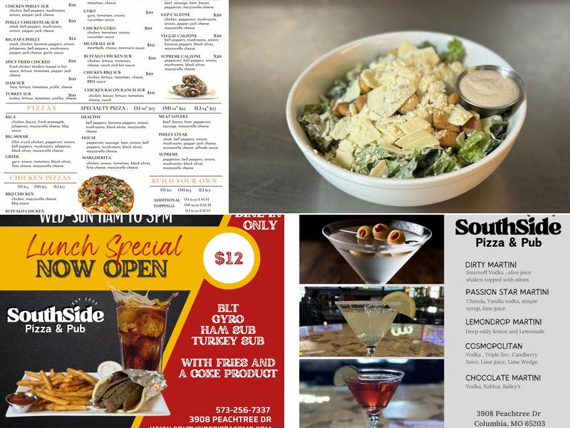 Southside Pizza & Pub Menu