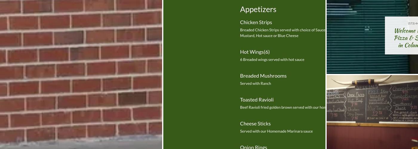 Angelo's Pizza & Steak House Menu