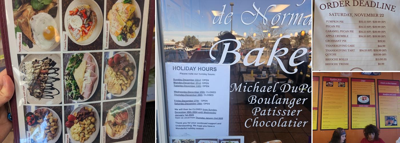 La Baguette De Normandy Menu