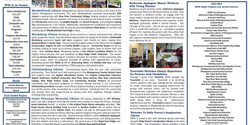 Meadowbrook Public Library Menu