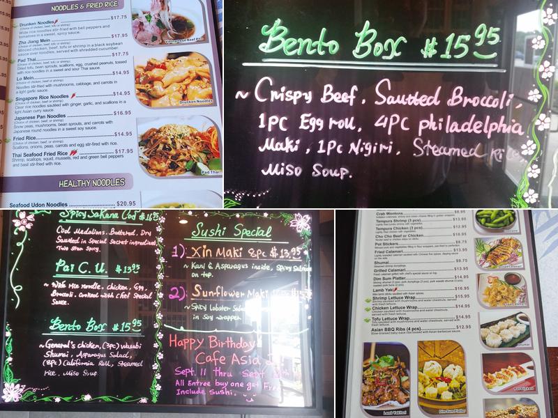 Cafe Asia 2 Menu