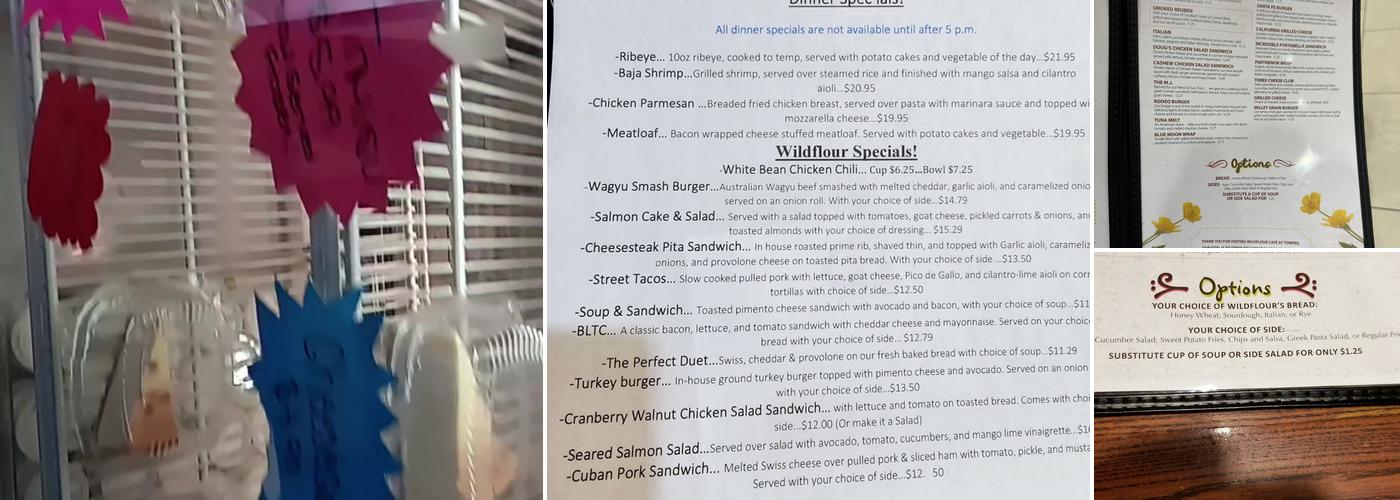 Wildflour Cafe And Catering Menu