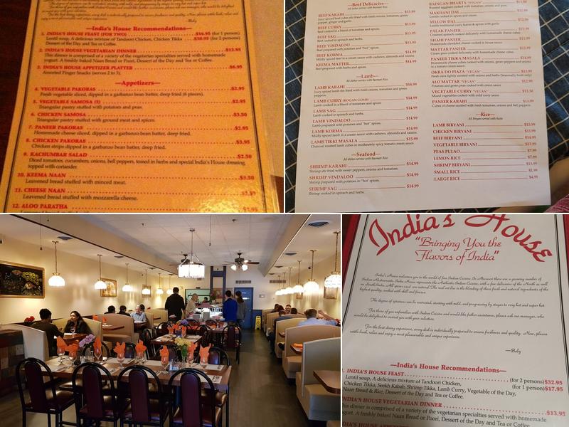 India's House Menu