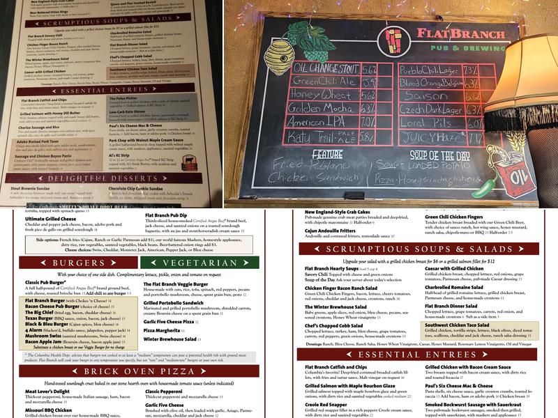 Flat Branch Pub & Brewing Menu
