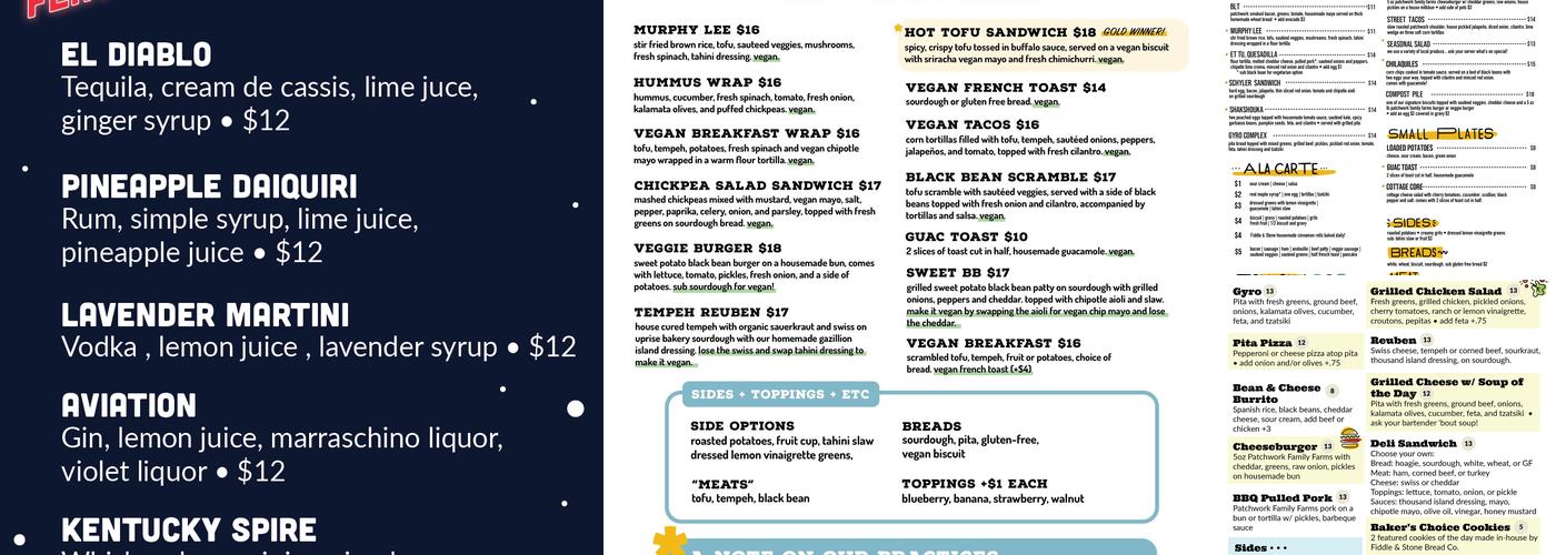 Cafe Berlin Menu