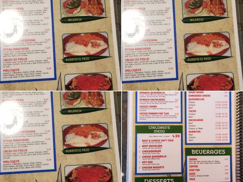 Agave Menu