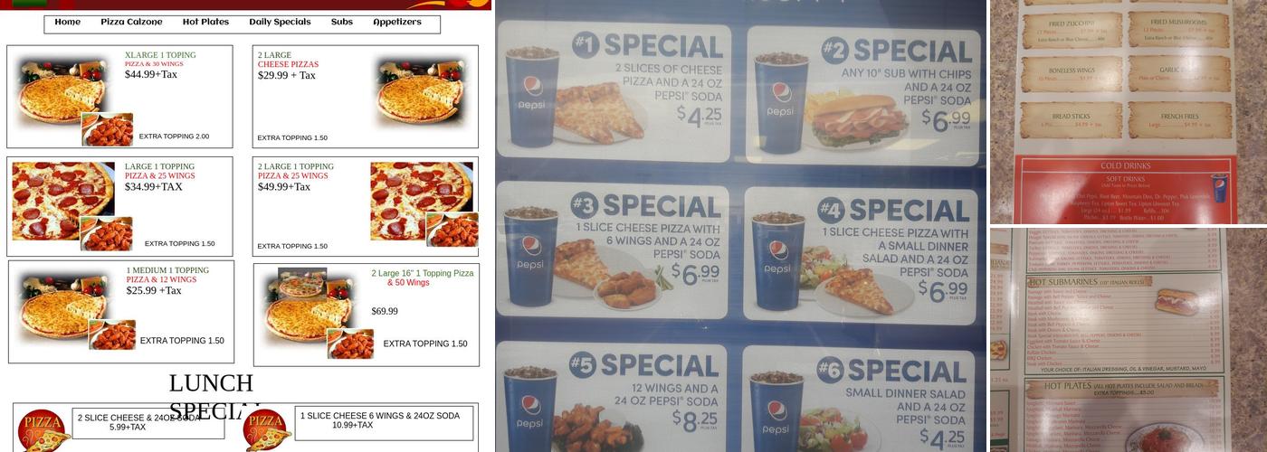 Famous Palermo's Pizza Menu