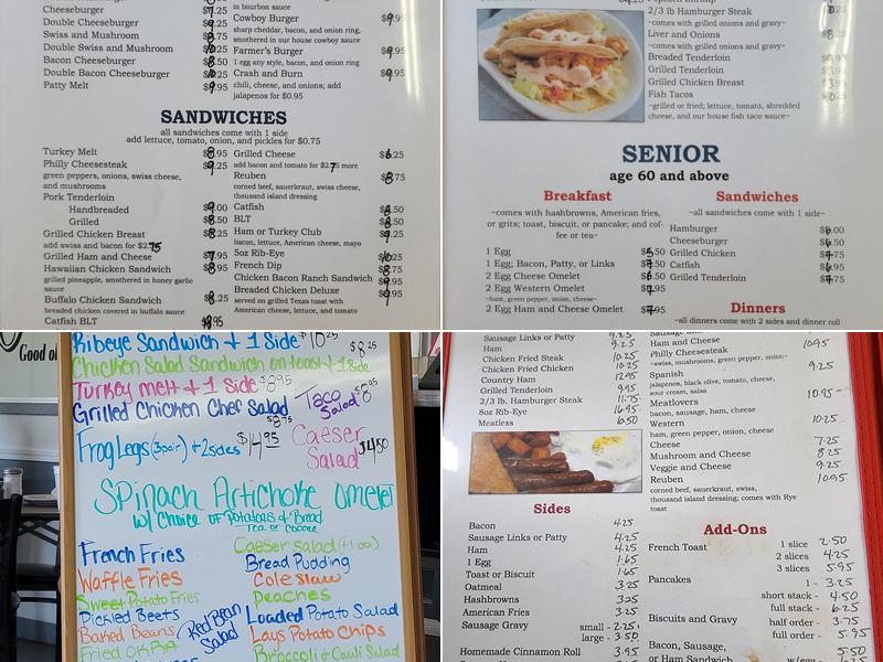 Stacey's Place Menu