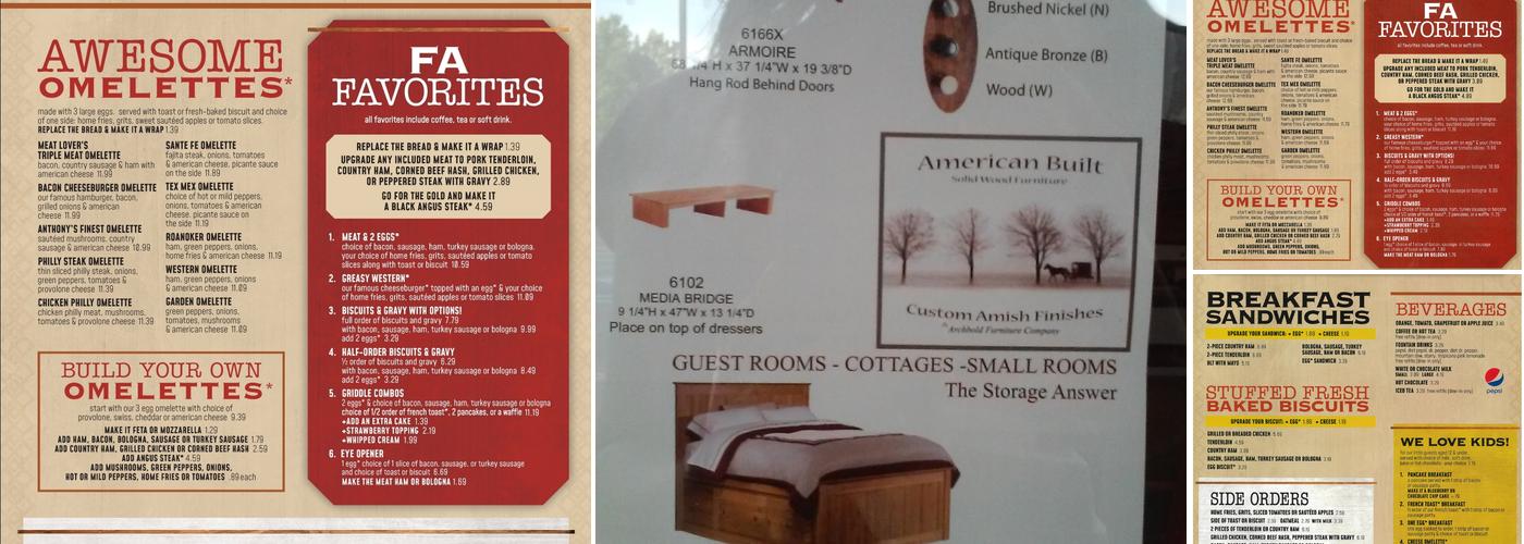 Famous Anthony's SW Plaza Menu