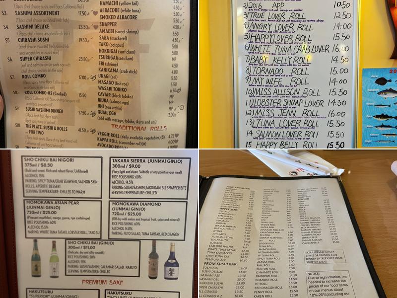 Ben Gui Sushi Menu