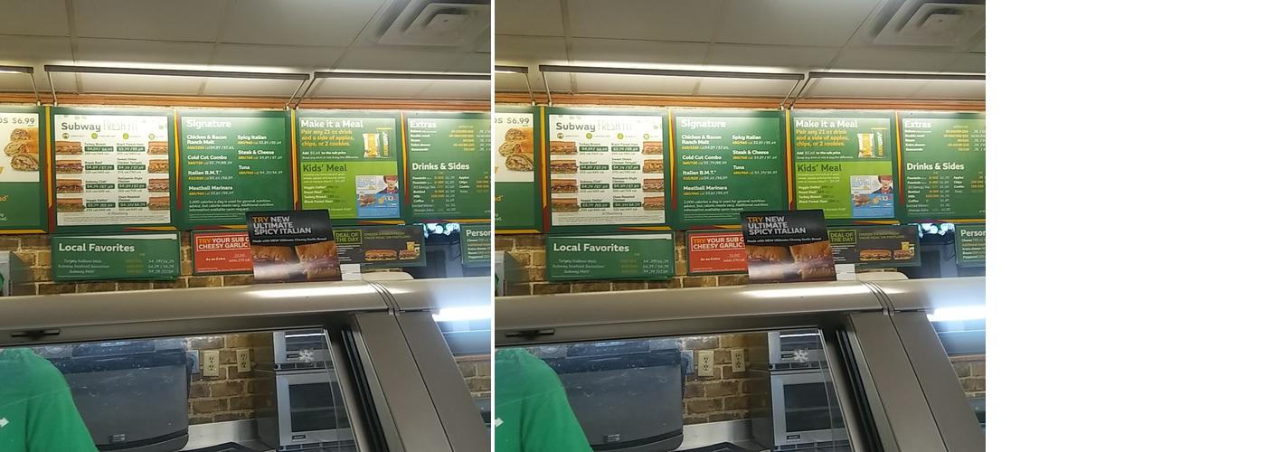 Subway Menu