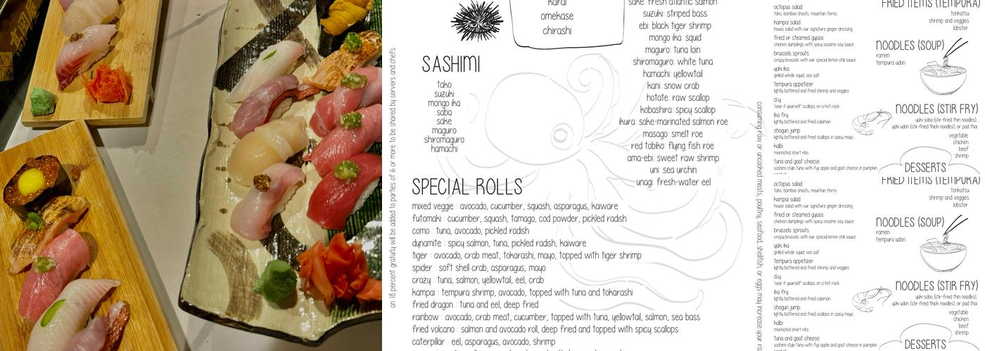 Kampai Menu