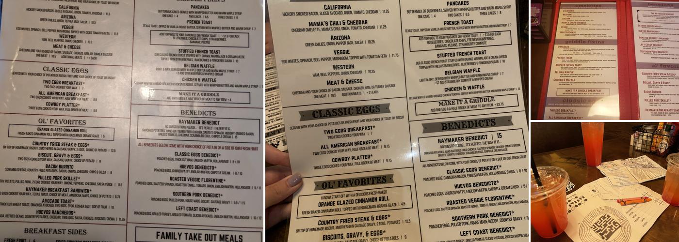 Haymaker Peoria Menu