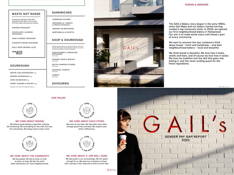 GAIL's Bakery South Kensington Menu