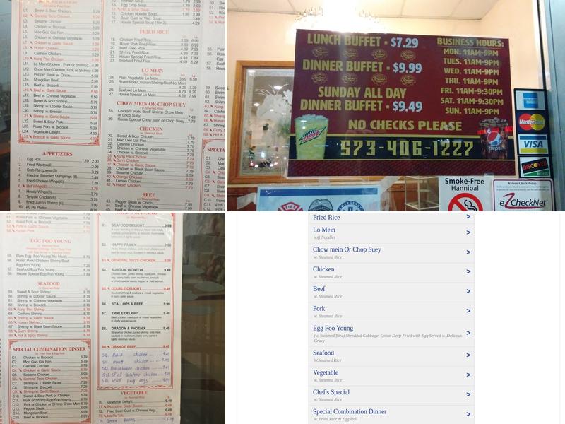 Royal Garden Buffet Menu