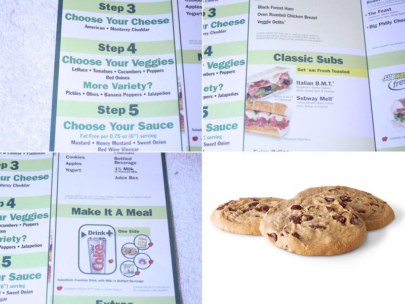 Subway Menu