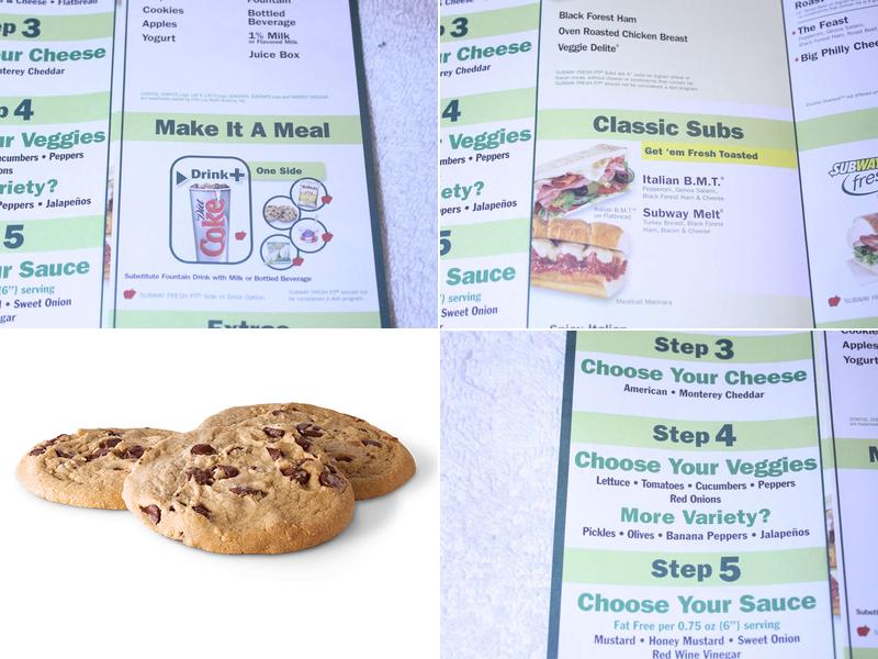 Subway Menu
