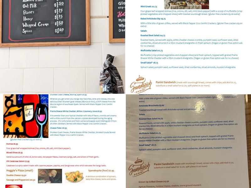 Sisters' Sludge Coffee Cafe and Wine Bar Menu