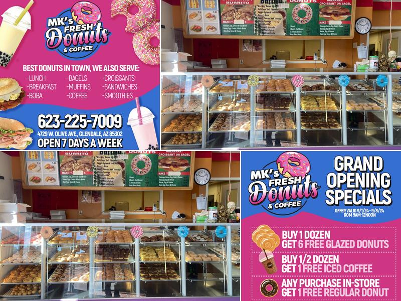 MK’s Fresh Donuts & Coffee Menu
