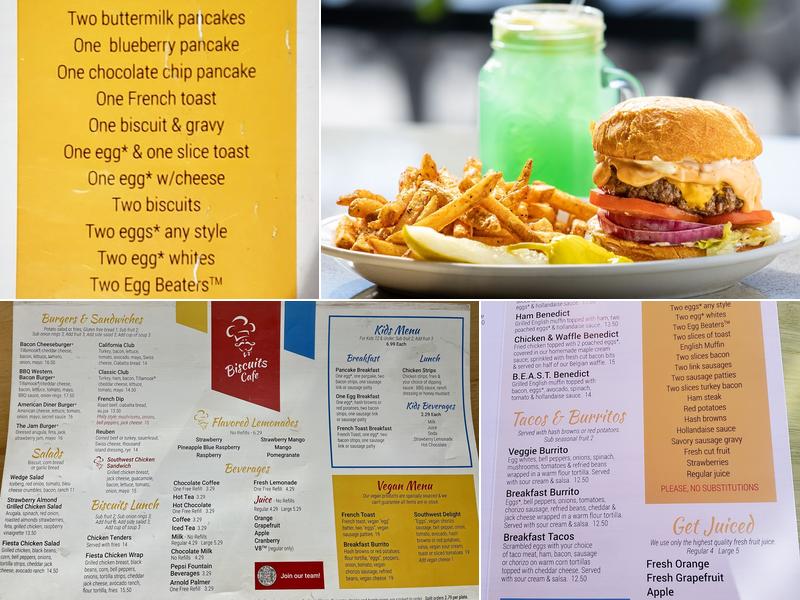 Biscuits Cafe Menu