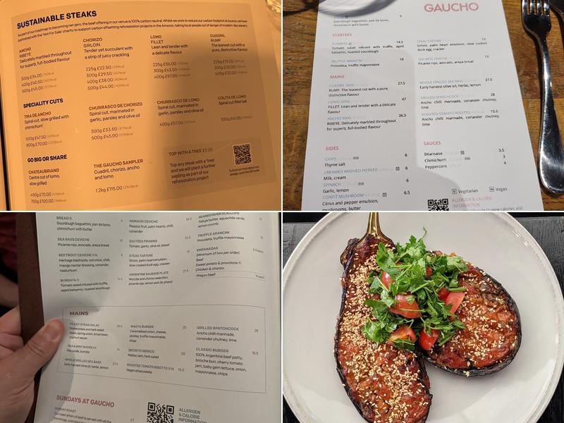 Gaucho Piccadilly Menu