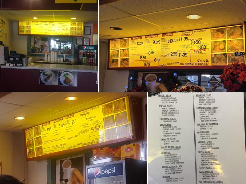 Taqueria La Jacky Menu