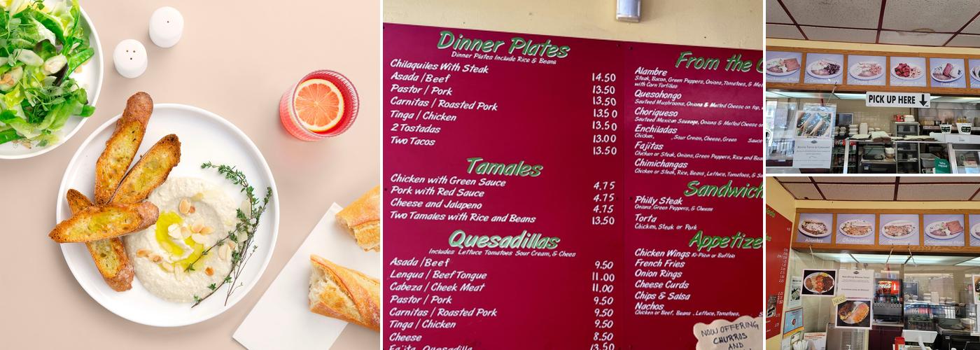 Tavial Grill Menu