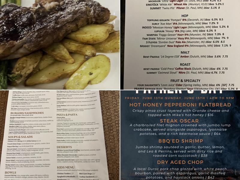Woolley's Kitchen & Bar Menu
