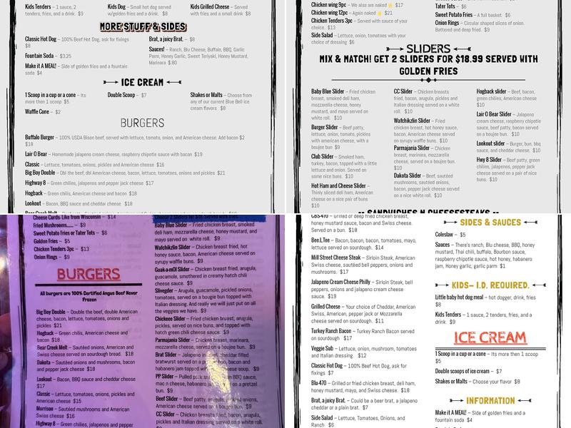 Morrison Holiday Bar Menu