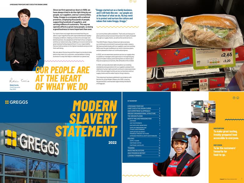 Greggs Menu