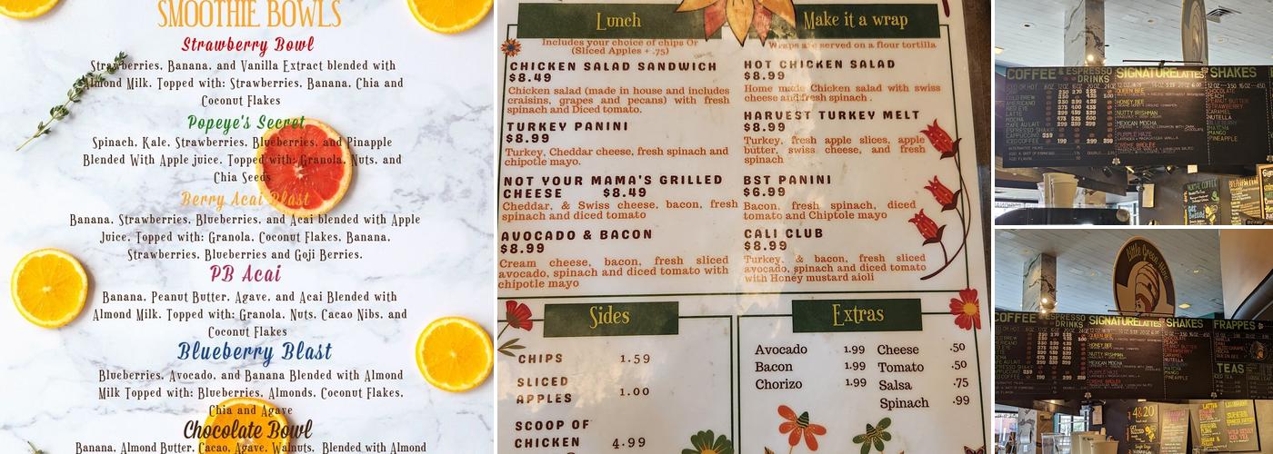 Little Green Hive Menu