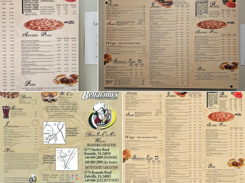 Bellacino's Pizza & Grinders Menu