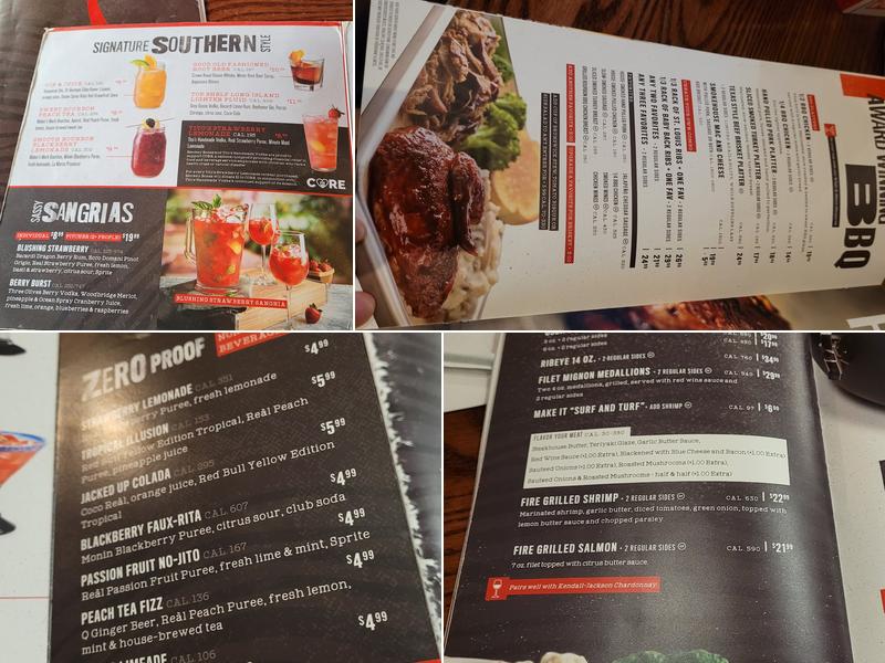 Smokey Bones Roanoke Menu
