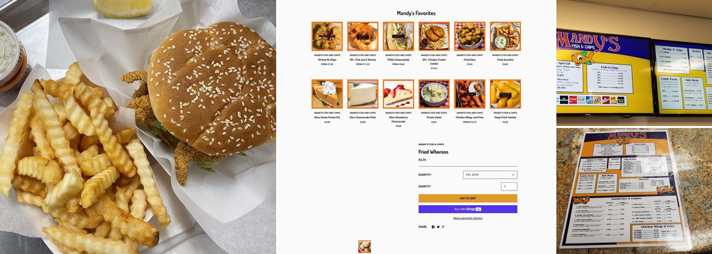 Mandy's Fish & Chips Menu